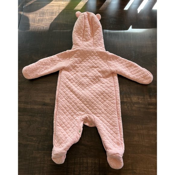 Set of Two Pink Hooded Winter Coverall Onesies - Jessica Simpson & Carters - Picture 7 of 7